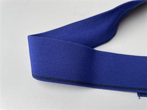 Luksus elastik - skøn klar koboltblå med violet undertone, 29 mm